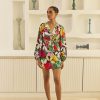 Western-Wear Urban Suburban | Tropical Print Short Dress