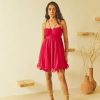 Western-Wear Urban Suburban | Pink Corsetry-Inspired Short Dress