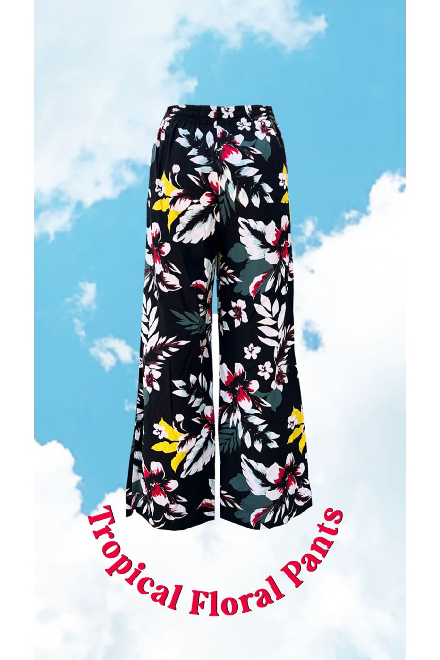 Western-Wear Urban Suburban | Tropical Floral Printed Pants