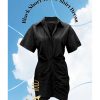 Western-Wear Urban Suburban | Black Shirt Dress