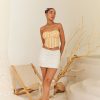 Western-Wear Urban Suburban | White Mini Skort