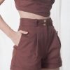 Western-Wear Urban Suburban | Brown Shorts