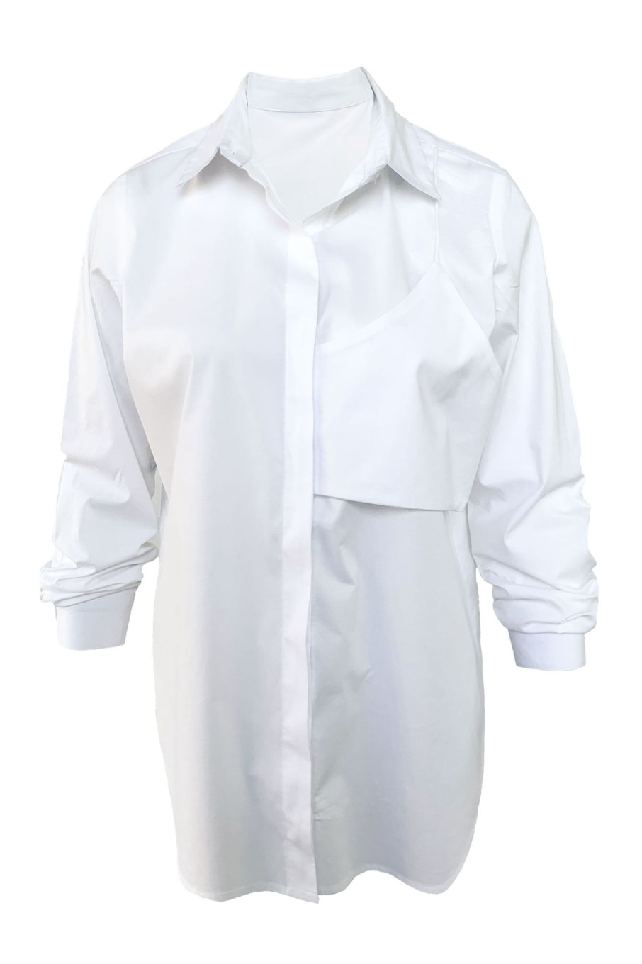 Western-Wear Urban Suburban | White Oversized Shirt