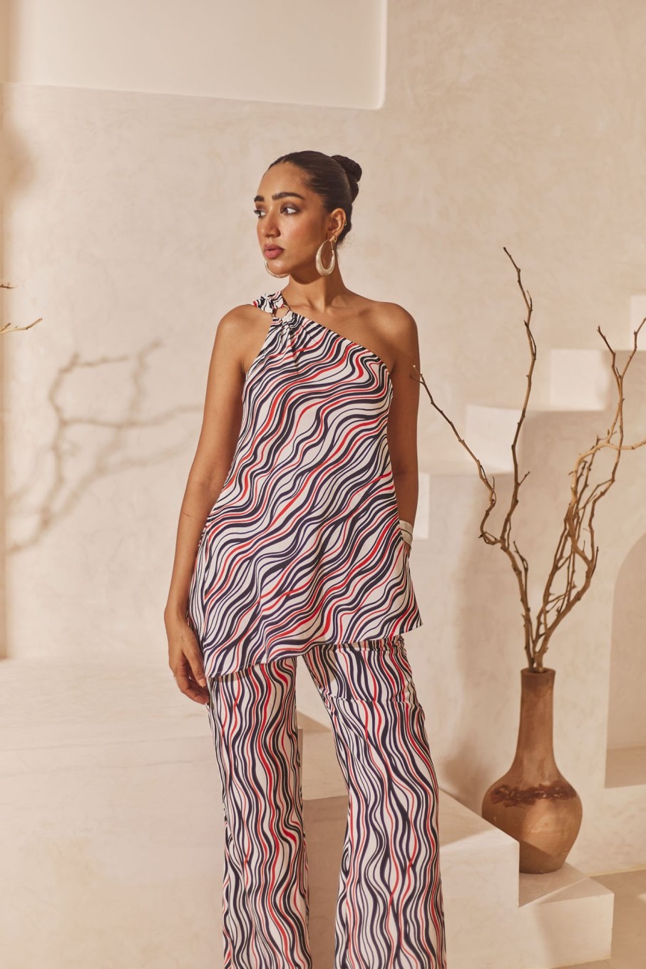 Western-Wear Urban Suburban | Swirl Printed Tunic And Pants Set