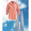 Western-Wear Urban Suburban | Peach Cotton Shirt