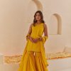 Fashion-Wear Urban Suburban | Yellow Gharara Set With Dupatta