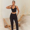 Western-Wear Urban Suburban | Black Schiflli Top & Pants Set