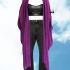 Fashion-Wear Urban Suburban | Purple Pleated Cape