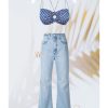 Western-Wear Urban Suburban | Blue Printed Crop Top