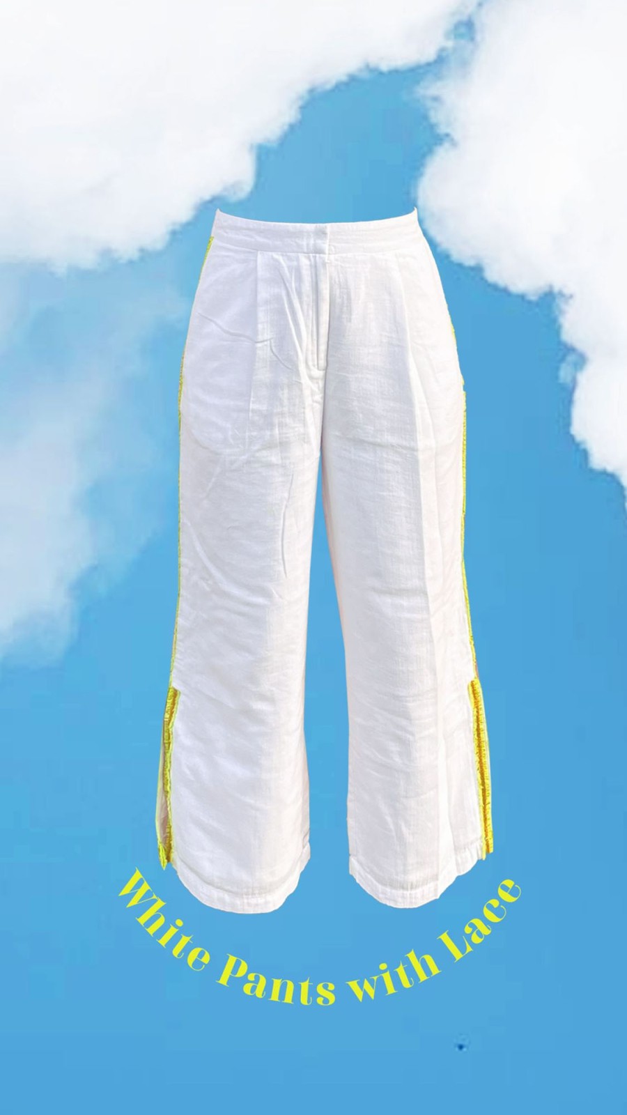 Fashion-Wear Urban Suburban | White Cotton Set With Contrast Detail