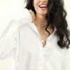 Western-Wear Urban Suburban | White Oversized Poplin Shirt