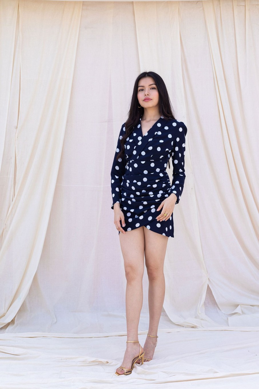 Western-Wear Urban Suburban | Polka Dot Blazer Dress