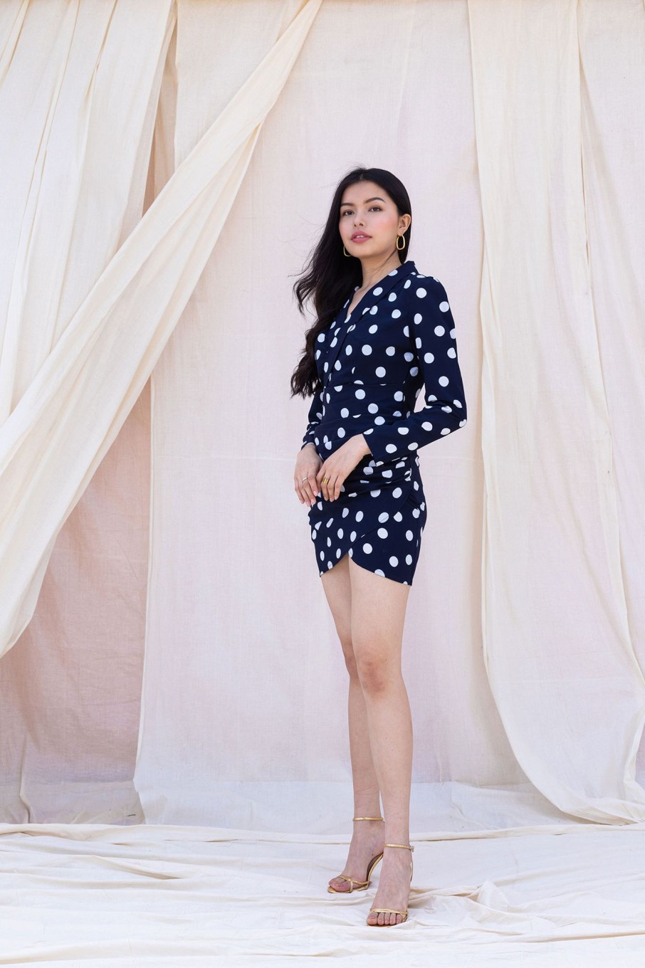 Western-Wear Urban Suburban | Polka Dot Blazer Dress