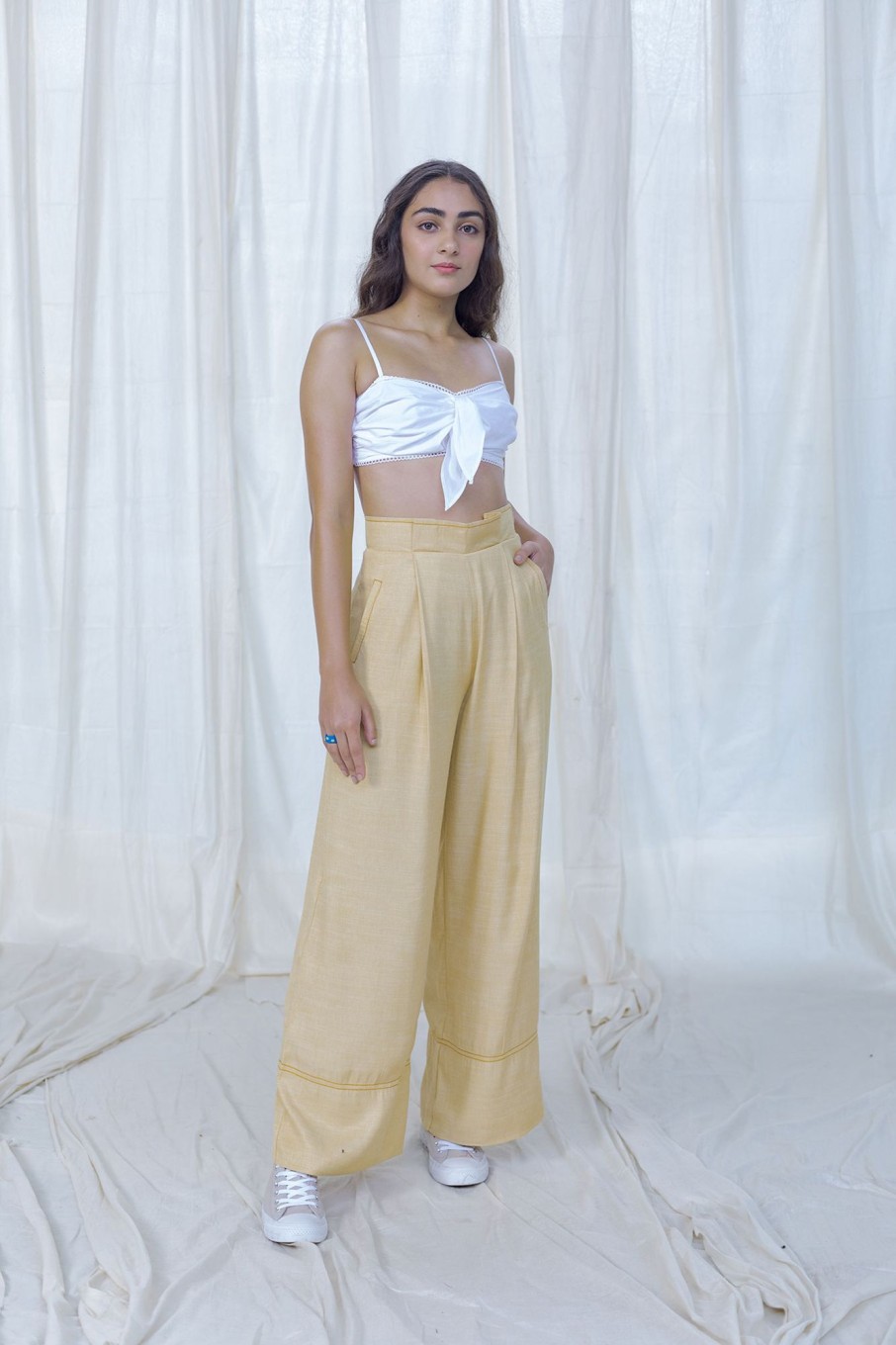 Western-Wear Urban Suburban | Pale Yellow Pants