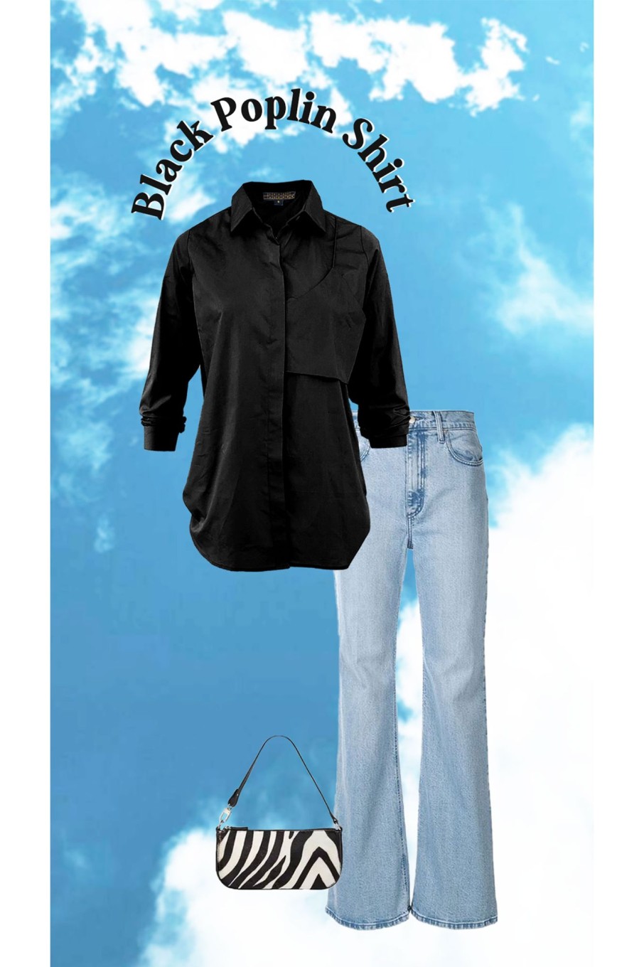 Western-Wear Urban Suburban | Black Oversized Shirt