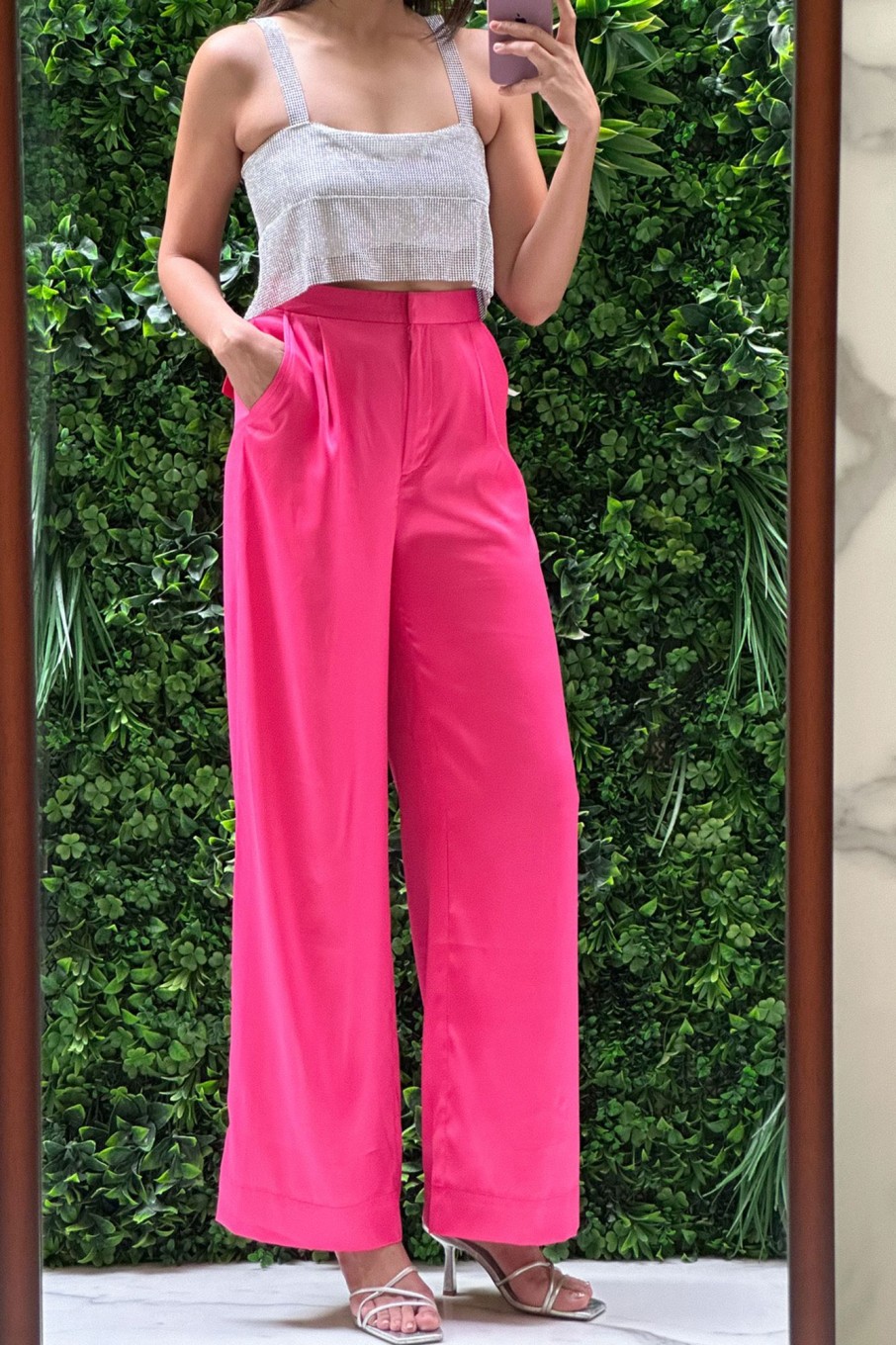 Western-Wear Urban Suburban | Pink Satin Pants