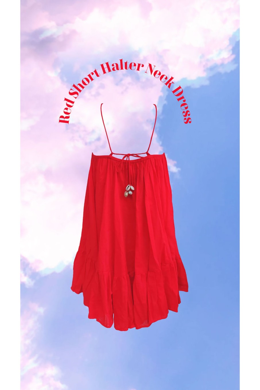 Western-Wear Urban Suburban | Red Halter Dress