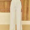 Western-Wear Urban Suburban | White Wide Leg Trousers